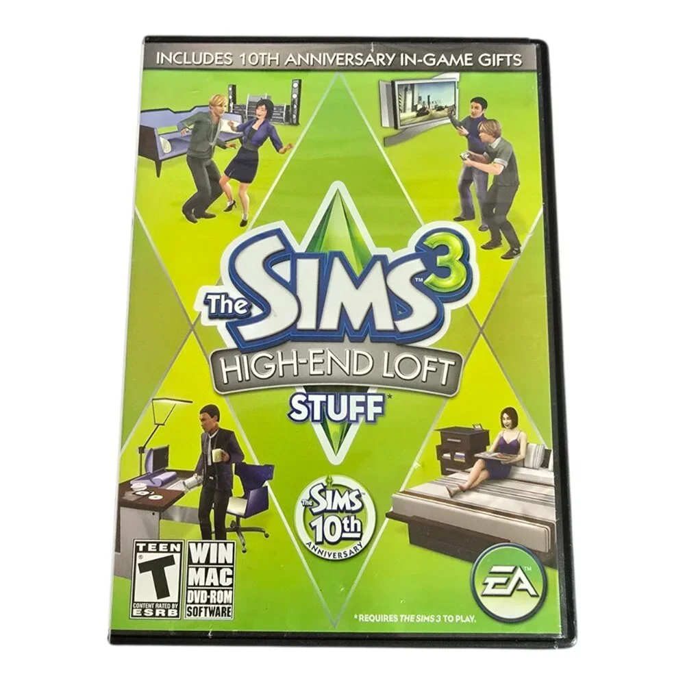 The Sims 3: High-End Loft Stuff for PC (Windows/Mac, 2010) CIB Complete!